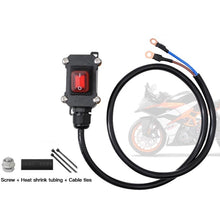 Load image into Gallery viewer, 30/50/100cm Cable 12V/24V Motorcycle Kill Switch Heavy Duty Battery Disconnect Switch Waterproof Power Cut Off
