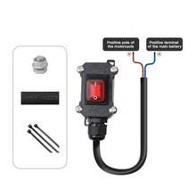 Load image into Gallery viewer, 30/50/100cm Cable 12V/24V Motorcycle Kill Switch Heavy Duty Battery Disconnect Switch Waterproof Power Cut Off
