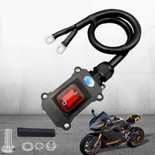 Load image into Gallery viewer, 30/50/100cm Cable 12V/24V Motorcycle Kill Switch Heavy Duty Battery Disconnect Switch Waterproof Power Cut Off
