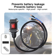 Load image into Gallery viewer, 30/50/100cm Cable 12V/24V Motorcycle Kill Switch Heavy Duty Battery Disconnect Switch Waterproof Power Cut Off
