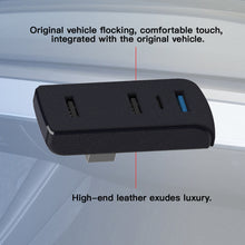 Load image into Gallery viewer, Car Glove Box Docking Station 4-in-1 USB Hub Ports Charger &amp; Data Transfer for Tesla Model 3 Y 3+ Juniper Interior Upgrade Accessory
