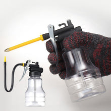 Load image into Gallery viewer, Transparent High Pressure Oil Bottle with Copper Tip Nozzle Drop Resistant Oil Filler Gun Plastic Hose Precision Lubrication Tool
