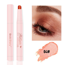 Load image into Gallery viewer, Glitter Eye Shadow Stick Highlighter Shimmery Eye Makeup Stick Long-lasting Pearl Shimmer Eye Makeup Silkworm Pen Liner Face Cosmetics
