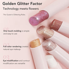 Load image into Gallery viewer, Glitter Eye Shadow Stick Highlighter Shimmery Eye Makeup Stick Long-lasting Pearl Shimmer Eye Makeup Silkworm Pen Liner Face Cosmetics
