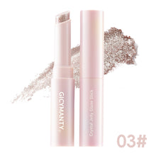 Load image into Gallery viewer, Glitter Eye Shadow Stick Highlighter Shimmery Eye Makeup Stick Long-lasting Pearl Shimmer Eye Makeup Silkworm Pen Liner Face Cosmetics
