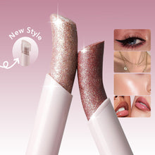 Load image into Gallery viewer, Glitter Eye Shadow Stick Highlighter Shimmery Eye Makeup Stick Long-lasting Pearl Shimmer Eye Makeup Silkworm Pen Liner Face Cosmetics
