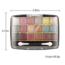 Load image into Gallery viewer, Transparent 18e-color Acrylic Eyeshadow Tray Pearly Eyeshadow Brighten Beauty Eyes Makeup Cosmetics
