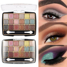 Load image into Gallery viewer, Transparent 18e-color Acrylic Eyeshadow Tray Pearly Eyeshadow Brighten Beauty Eyes Makeup Cosmetics
