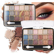 Load image into Gallery viewer, Transparent 18e-color Acrylic Eyeshadow Tray Pearly Eyeshadow Brighten Beauty Eyes Makeup Cosmetics
