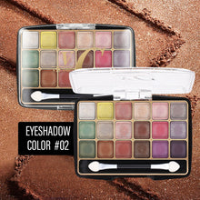 Load image into Gallery viewer, Transparent 18e-color Acrylic Eyeshadow Tray Pearly Eyeshadow Brighten Beauty Eyes Makeup Cosmetics
