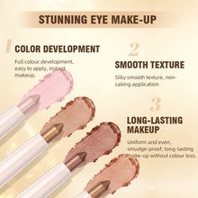Load image into Gallery viewer, Glitter Eye Shadow Stick Highlighter Shimmery Eye Makeup Stick Long-lasting Pearl Shimmer Eye Makeup Silkworm Pen Liner Face Cosmetics
