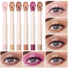 Load image into Gallery viewer, Glitter Eye Shadow Stick Highlighter Shimmery Eye Makeup Stick Long-lasting Pearl Shimmer Eye Makeup Silkworm Pen Liner Face Cosmetics
