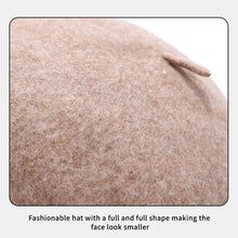 Load image into Gallery viewer, Fashion Simple Beret Retro Warm Wool Beret Lady Painter's Hat Women Accessories Female Gift

