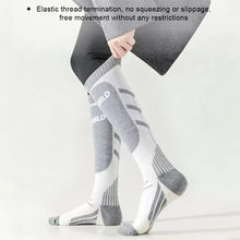 Load image into Gallery viewer, 1Pair Professional Ski Mountaineering Thermal Socks Anti-odor Anti-slip Thickened Long Tube Socks for Winter Snow Sports
