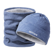Load image into Gallery viewer, Winter Hat and Neck Gaiter Set Fleece Lined Thickened Warm Ear Protection Beanie Hat Outdoor Sports Running Cycling Protective Suit

