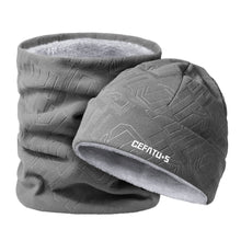 Load image into Gallery viewer, Winter Hat and Neck Gaiter Set Fleece Lined Thickened Warm Ear Protection Beanie Hat Outdoor Sports Running Cycling Protective Suit
