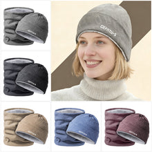 Load image into Gallery viewer, Winter Hat and Neck Gaiter Set Fleece Lined Thickened Warm Ear Protection Beanie Hat Outdoor Sports Running Cycling Protective Suit
