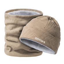 Load image into Gallery viewer, Winter Hat and Neck Gaiter Set Fleece Lined Thickened Warm Ear Protection Beanie Hat Outdoor Sports Running Cycling Protective Suit
