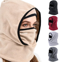 Load image into Gallery viewer, Multi-Purpose Headgear for Cycling Skiing Windproof Coldproof Fleece Pullover Cap Integrated Face Mask Hat and Neck Gaiter Winter Thermal Gear
