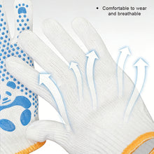 Load image into Gallery viewer, 1Pair Children's Anti-cut Anti-slip Protective Gloves Panda Pattern Safety Gloves with Dot Coated Palm for Tug of War and Gardening Age 3-12 Years

