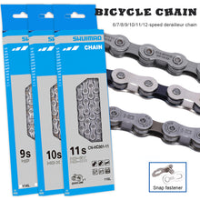 Load image into Gallery viewer, Mountain Bike Drivetrain Chain 6-12 Speed Compatible Road Bike Universal Chain with Magic Link Bicycle Drivetrain Replacement Part
