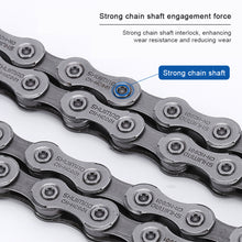 Load image into Gallery viewer, Mountain Bike Drivetrain Chain 6-12 Speed Compatible Road Bike Universal Chain with Magic Link Bicycle Drivetrain Replacement Part

