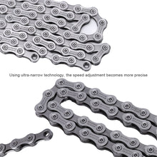 Load image into Gallery viewer, Mountain Bike Drivetrain Chain 6-12 Speed Compatible Road Bike Universal Chain with Magic Link Bicycle Drivetrain Replacement Part
