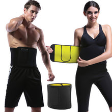 Load image into Gallery viewer, Professional Sports Fitness Sweat Waist Belt Hook and Loop Fixed Waist Fat Reduction Shaping Aid Auxiliary Supplies
