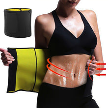 Load image into Gallery viewer, Professional Sports Fitness Sweat Waist Belt Hook and Loop Fixed Waist Fat Reduction Shaping Aid Auxiliary Supplies
