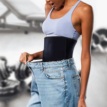 Load image into Gallery viewer, Professional Sports Fitness Sweat Waist Belt Hook and Loop Fixed Waist Fat Reduction Shaping Aid Auxiliary Supplies
