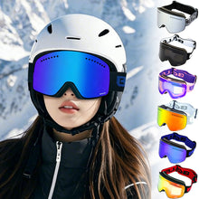 Load image into Gallery viewer, Dual-Layer Anti-Fog Magnetic Ski Goggles with Storage Bag Wide View Outdoor Mountaineering Trekking Sports Goggles Myopia Glasses Compatible
