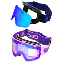 Load image into Gallery viewer, Dual-Layer Anti-Fog Magnetic Ski Goggles with Storage Bag Wide View Outdoor Mountaineering Trekking Sports Goggles Myopia Glasses Compatible
