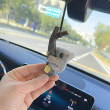 Load image into Gallery viewer, Car Rearview Mirror Pendant Ornament Creative Koala Car Interior Hanging Decoration with Durable Chain Automotive Accessory
