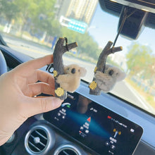 Load image into Gallery viewer, Car Rearview Mirror Pendant Ornament Creative Koala Car Interior Hanging Decoration with Durable Chain Automotive Accessory
