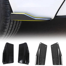 Load image into Gallery viewer, 2Pcs Universal Carbon Fiber Car Rear Bumper Lip &amp; Corner Protector Rear Diffuser Side Skirt Extension Style Kit Auto Body Styling Accessory
