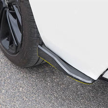 Load image into Gallery viewer, 2Pcs Universal Carbon Fiber Car Rear Bumper Lip &amp; Corner Protector Rear Diffuser Side Skirt Extension Style Kit Auto Body Styling Accessory
