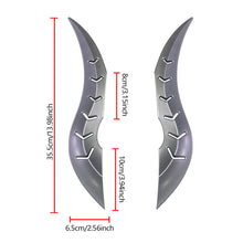 Load image into Gallery viewer, 2Pcs Car Roof Decor Look Dragon Horn Hydrographic Spoiler Fin for Auto Styling Exterior Customization Accessory

