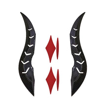 Load image into Gallery viewer, 2Pcs Car Roof Decor Look Dragon Horn Hydrographic Spoiler Fin for Auto Styling Exterior Customization Accessory
