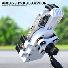 Load image into Gallery viewer, Universal Anti-Shock E-Bike Motorcycle Phone Mount Vibration Dampening Handlebar Holder for GPS Navigation Grip Adjustable Clamp for Bicycle Use
