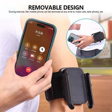 Load image into Gallery viewer, Adjustable Rotatable Wrist Armband Phone Holder For Outdoor Running Dancing Sports Detachable Holder with Secure Strap
