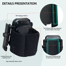 Load image into Gallery viewer, Adjustable Rotatable Wrist Armband Phone Holder For Outdoor Running Dancing Sports Detachable Holder with Secure Strap
