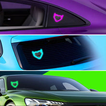 Load image into Gallery viewer, Solar RGB Car Window Mood Light with Corner Heart Triangle Rear Window Atmosphere Neon Effect Decoration Light Wireless Interior Lighting
