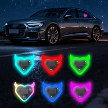 Load image into Gallery viewer, Solar RGB Car Window Mood Light with Corner Heart Triangle Rear Window Atmosphere Neon Effect Decoration Light Wireless Interior Lighting
