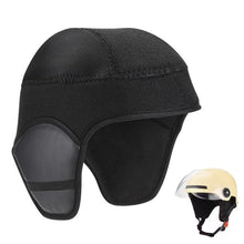 Load image into Gallery viewer, Removable Helmet Inner Liner Thermal Ear Covers Windproof Cold Protection for E-Bike Motorcycle Helmets Soft Detachable Liner Easy to Wash
