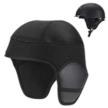 Load image into Gallery viewer, Removable Helmet Inner Liner Thermal Ear Covers Windproof Cold Protection for E-Bike Motorcycle Helmets Soft Detachable Liner Easy to Wash
