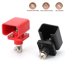 Load image into Gallery viewer, 2Pcs 200A High Current Pair Red Black Energy Storage Battery Terminal For Lithium Batteries &amp; New Energy Solar/EV Copper Terminal Block &amp; Socket
