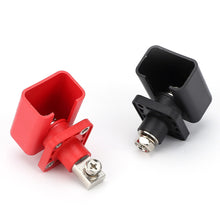 Load image into Gallery viewer, 2Pcs 200A High Current Pair Red Black Energy Storage Battery Terminal For Lithium Batteries &amp; New Energy Solar/EV Copper Terminal Block &amp; Socket

