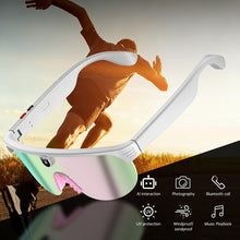 Load image into Gallery viewer, Smart AI Translation Camera Glasses Plated Lens Bluetooth Music Glasses Dust and UV Proof Outdoor Sports Cycling Goggles-G5

