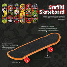 Load image into Gallery viewer, Finger Skateboard Skate Park Set Obstacle Course Fingerboard Realistic Simulation Portable Practice Set Professional Mini Skateboard Kid Toys for Boys
