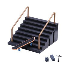 Load image into Gallery viewer, Mini Skatepark Ramp Multi-terrain Cool Finger Skateboard Park Set Obstacle Portable Practice Set Professional Fun Game Kid Toys for Boys Teens

